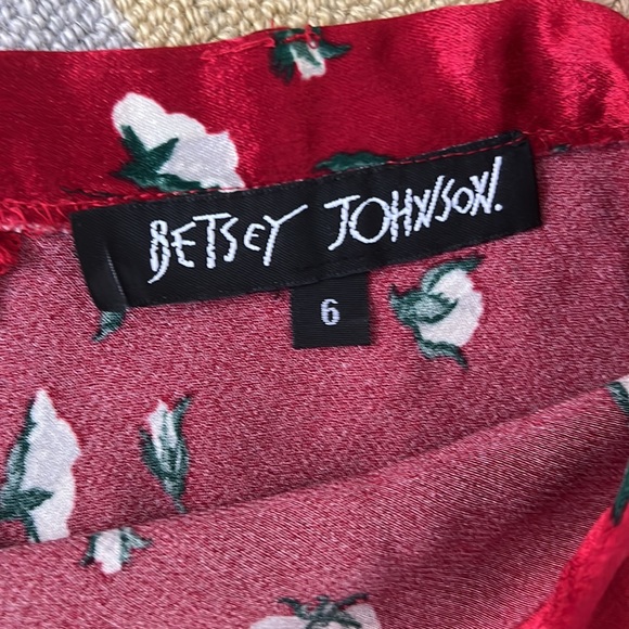 🌹 VINTAGE BETSEY JOHNSON ROSES MERMAID MAXI SKIRT 00 0 2 XXS XS S P - Picture 7 of 10